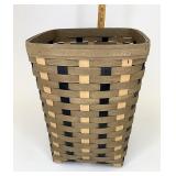 Longaberger Khaki check small waste