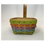 Longaberger CC Multi stripe Miniature berry