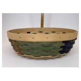 Longaberger Brown green and blue oval