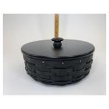 Longaberger Round black with lid