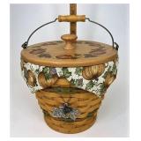 Autumn pail with liner Protector lid and tie on