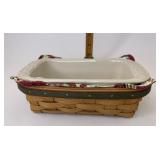 Small load holiday helper with pottery dish
