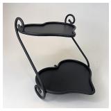 Wrought iron heart to heart stand