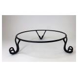 Wrought iron pedestal stand