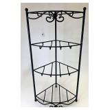 Wrought  iron corner stand