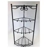 Wrought iron corner stand