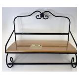 Wrought  iron utility shelf still wrapped in