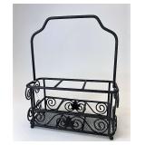 Wrought iron utensil caddy