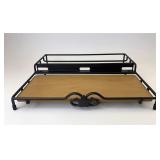 Wrought iron charging station with 1 shelf