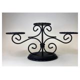 Wrought iron candle holder
