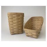 2 natural baskets