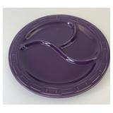 Eggplant divided dinner plate