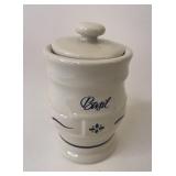 USA blue Basil spice jar