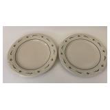 1 USA 1 China green 2 plates-used condition.