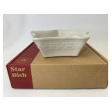 NIB USA ivory star dish