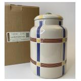 NIB Classic Bold Plaid 3 quart canister