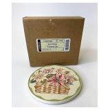 NIB Sunflower coaster set