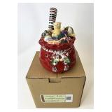 NIB Santa dip bowl with spreader
