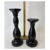 Set of two silhouette candlesticks
