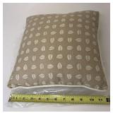 Stone leaf small square pillow still in plastic