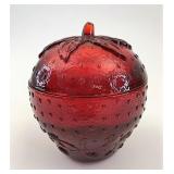 CC Glass strawberry jar