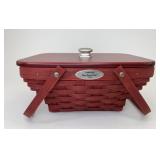 Red Woven Memories with Protector and lid