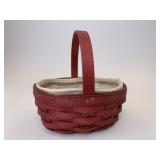 Red Small oval gift with liner and protector