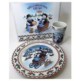 NIB Milk and cookies for Santa gift set