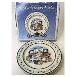 NIB Snow friends plate
