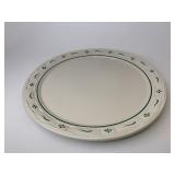 USA Green large round platter/cake plate
