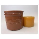 USA spice 1 pint crock with lid and sunny day