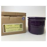 NIB Eggplant 1 pint crock and lid