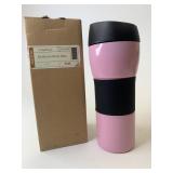 NIB pink stainless steel mug