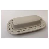 USA Green covered butter dish gently used