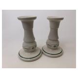 USA green 5 inch candle sticks