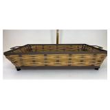 On the veranda large serving tray