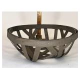 Pewter Woven open weave bowl