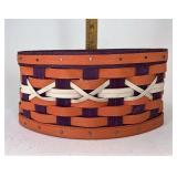 Purple and orange football