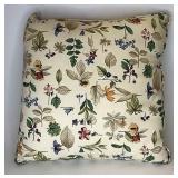Botanical fields throw pillow appears new