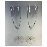 Set of two champagne flutes