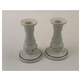 USA green 5 inch candle sticks