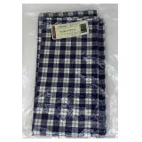 Two blue ribbon Plaid napkins