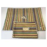 Summertime stripe placemats and napkins two of