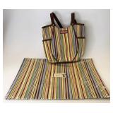 Summertime stripe tote and placemats