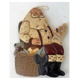 1992 Santa ornament made from cookie mold