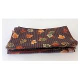 4 Fall gingham napkins