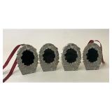 Silver bells pewter frames/ornaments
