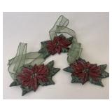 3 Poinsettias