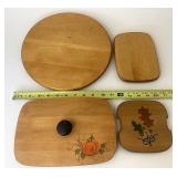 4 non-Longaberger including 11 inch round shelf