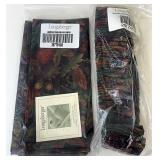 Falling leaves napkins and garter